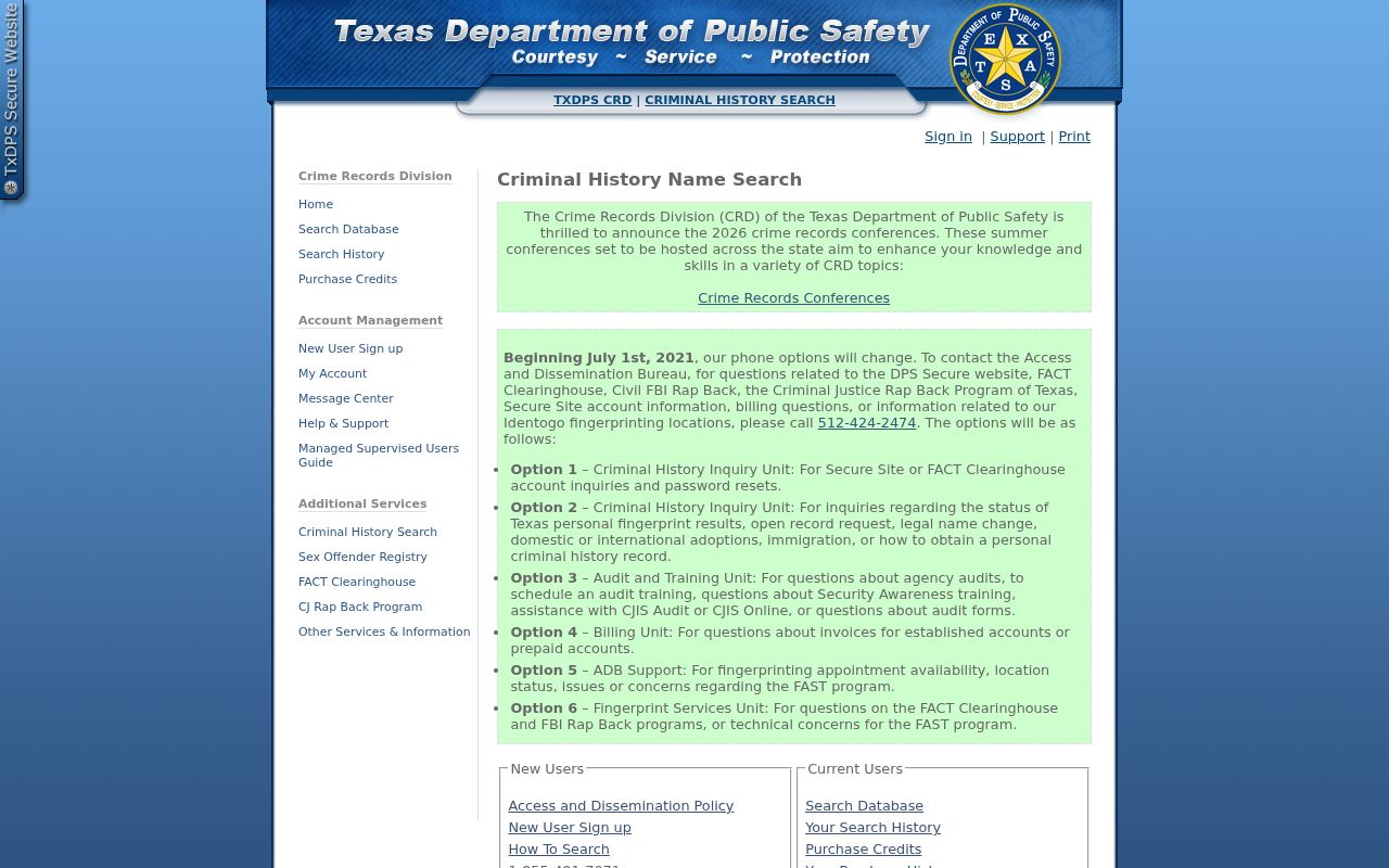 Madison County criminal records Texas DPS conviction search